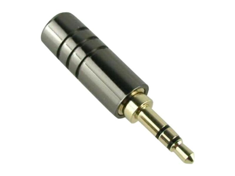 3.5mm ミニプラグ フォーンプラグ フォンコネクタ ハンダ式 自作用 金メッキ 3極 B ガンブラックハンダで配線を固定するタイプです。サイズ：全長約4cm×直径0.9cm内径：6mm　重量：約7gパッケージ：クリスタルパック　海外輸入品