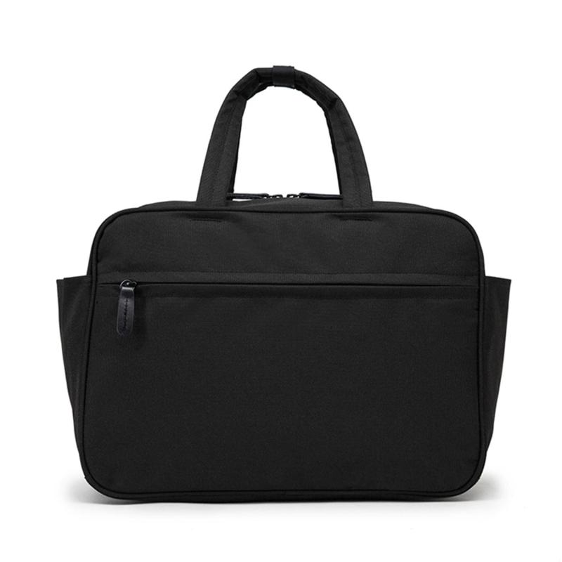 YONBEN トラベルダッフルバッグ - 軽量&スタイリッシュ - 滑らかなジッパー&取り外し可能なショルダーストラップ付属 (ブラック), ブラック, シンプル