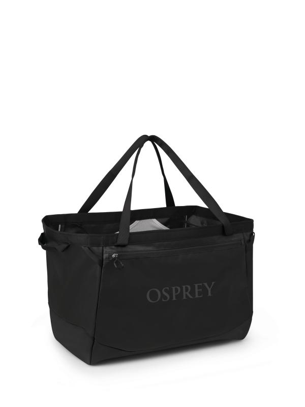 Osprey Transporter 60L 高耐久 ギアトート レイヴンブラック, Raven Black/Black, 高耐久ギアトート。