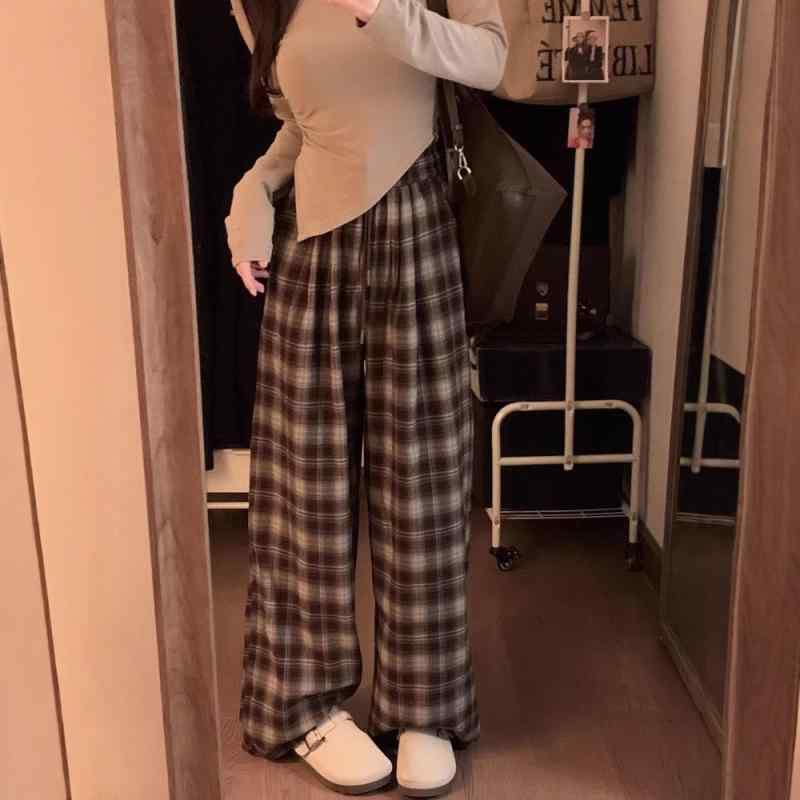 カジュアルパンツ レディース チェ�