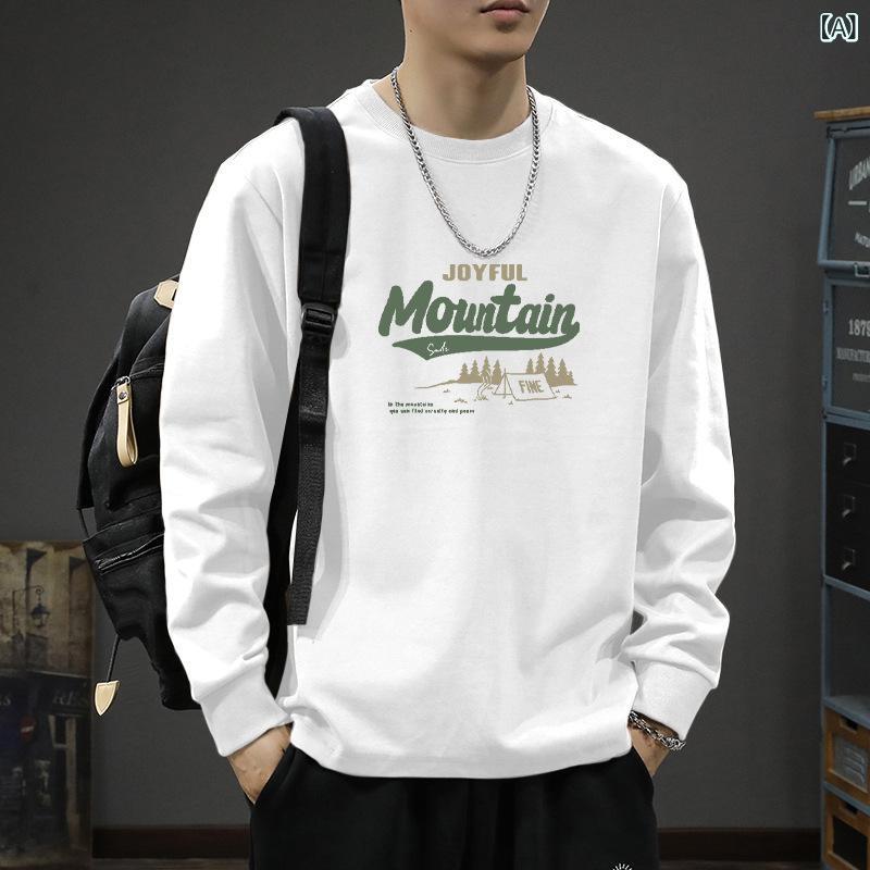 ・カテゴリ: Tシャツ・スタイル: 軽熟休闲・主な素材: 綿100%・柄: アルファベット・版型: ワイド・袖丈: 長袖・ネックライン: クルーネック・袖型: 落肩袖・カラー展開: 白色、黒色、カーキ色、43青、深灰色・サイズ展開: S、M、L、XL、2XL、3XL・克重: 200g・素材機能: 透気