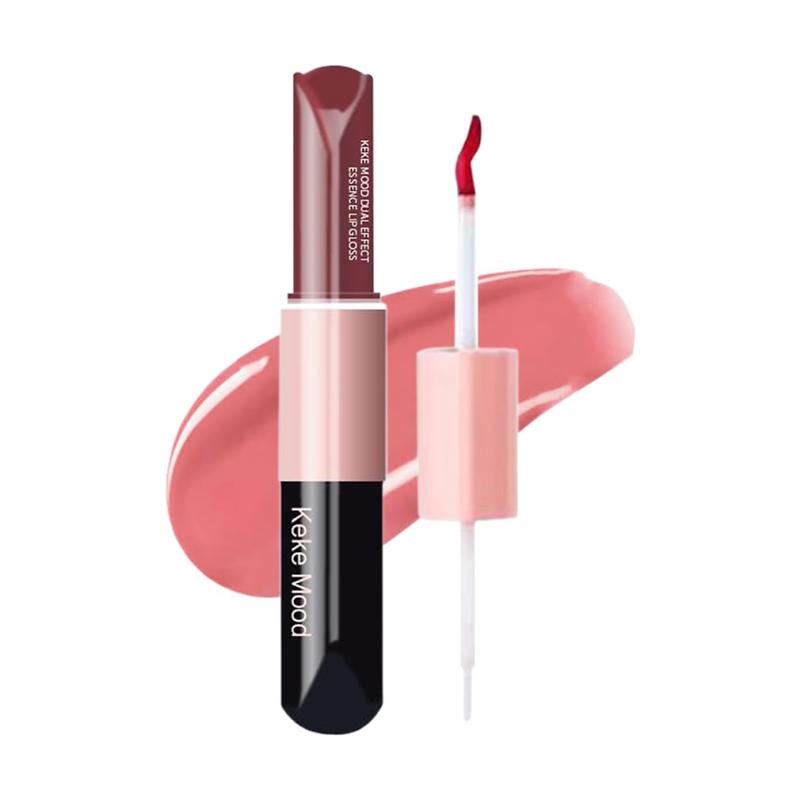 kekemood リップグロス マットリップ 2in1 リップ 落ちない ダブルエンドリップティント 保湿 色つきリップ 光沢 ロングラスティング