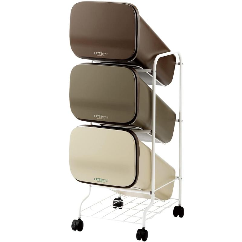 リス(RISU) 分別 ゴミ箱 スタンドダストボックス ラテスタイル バリエーション