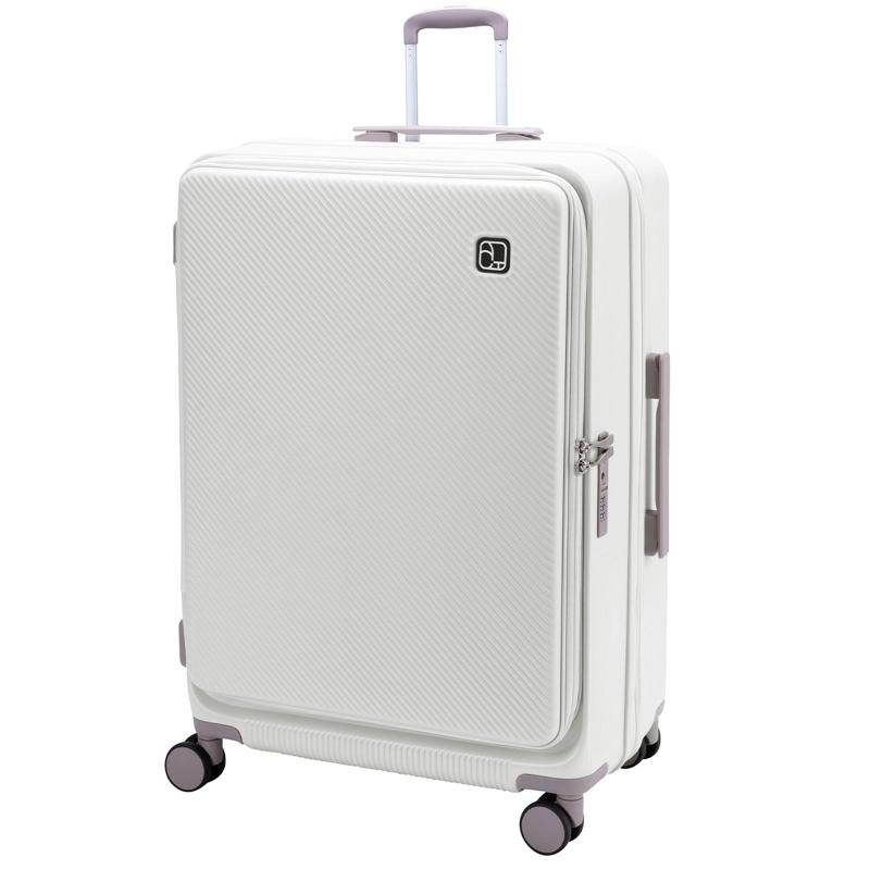 [アクタス] スーツケース キャリーケース キャリーバッグ Mサイズ フロントオープン 片開きファスナータイプ 横開き 拡張付き 5W1Hキャリー