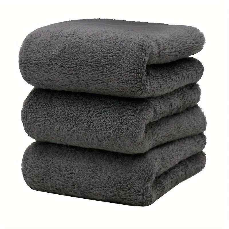 フェイスタオル タオル 3枚セット 34×80cm 100%コットン 厚手 無地 吸水性 通気性 ホテル仕様 ふわふわ 速乾 [並行輸入品]