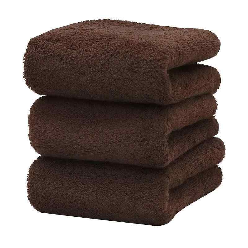 フェイスタオル タオル 3枚セット 34×80cm 100%コットン 厚手 無地 吸水性 通気性 ホテル仕様 ふわふわ 速乾 [並行輸入品]