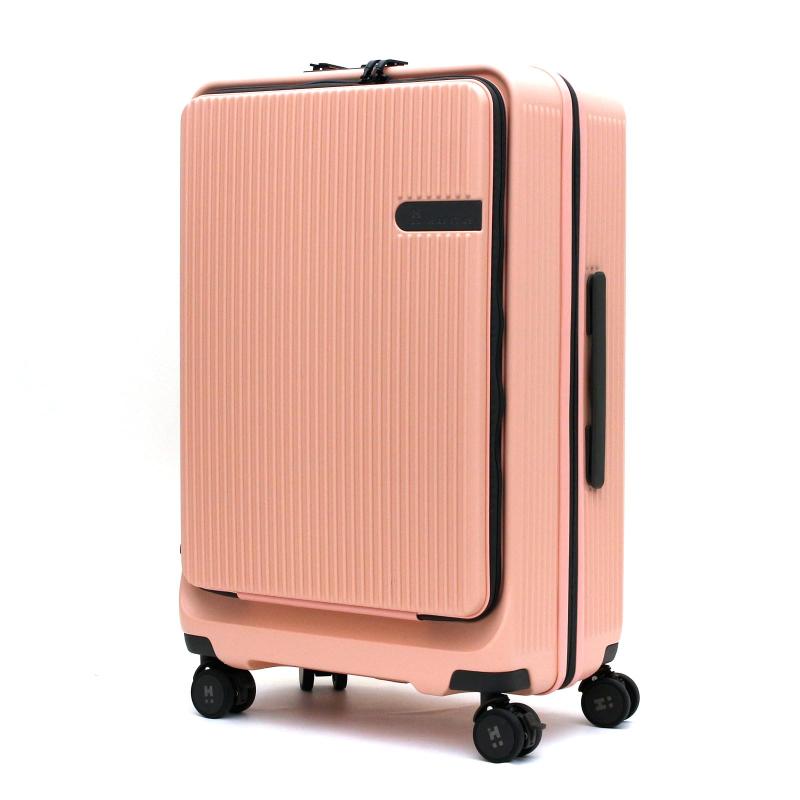 [シフレ] オシャレなのに便利機能満載 ハピタス ジッパー スーツケース カギ、ダイヤルが両方使えるのはシフレだけ ストッパーキャスター フロントオープン HPL2281