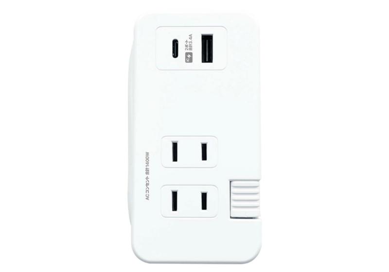 カシムラ 国内・海外両用電源タップ NWM-6 Gr