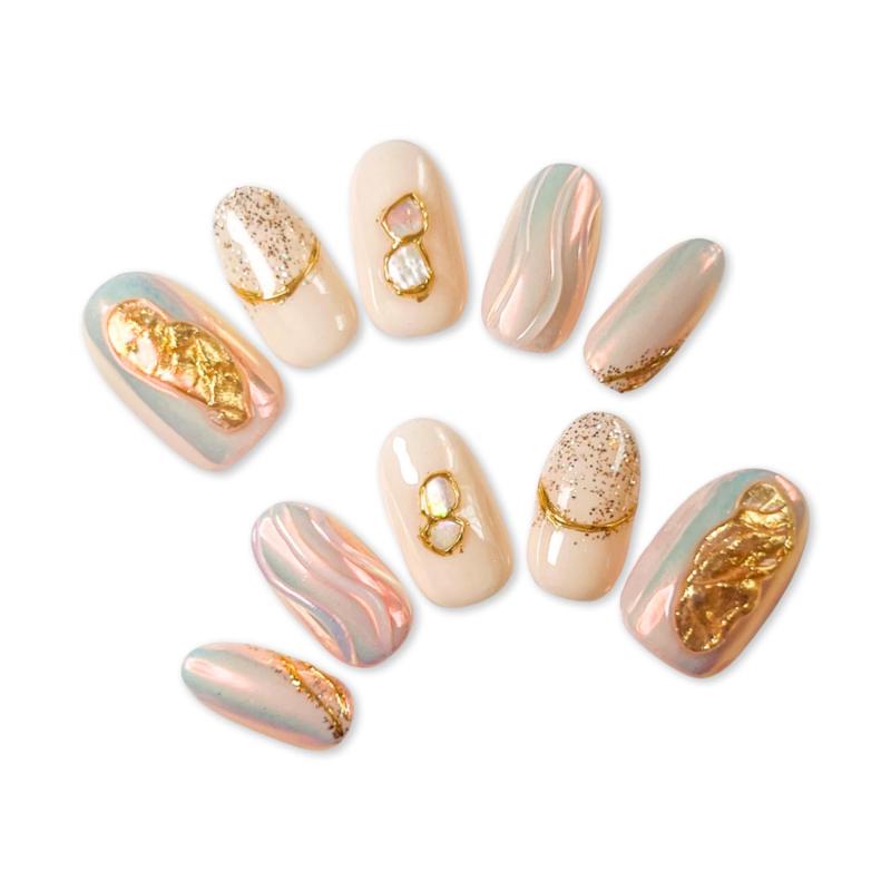 樂天商城 - SoraraBeauty ネイルチップ 100%ハンドメイド 貼るだけネイル ジェルネイル ネイルシール セルフネイル ネイルステッカー おうちネイル ネイルデザイン Sシリーズ