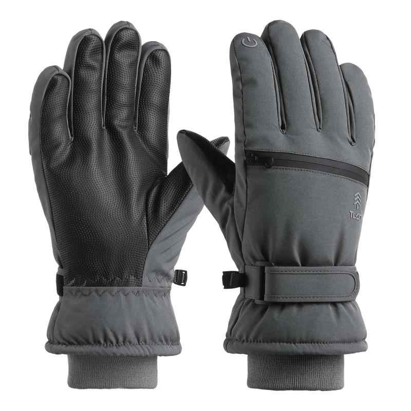スキーグローブ メンズ 3M 防寒手袋 スノーボードグローブ 防寒グローブ スポーツグローブ 防水 防風 防寒 全指滑り止め タッチパネル対応 紛失予防 収納用ポケット付き 保温 厚手 通気性ク