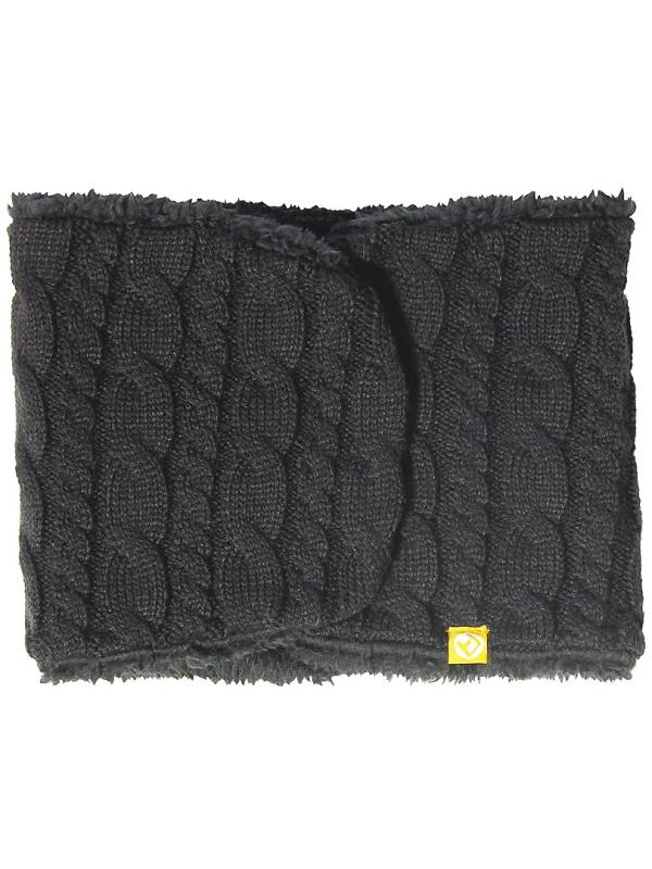 ノースピーク(north peak) ネックウォーマー スキー 雪遊び キッズ ジュニア 子供用 【ニットxボアのリバーシブル/ニット、フリース、ボアの三層構造/マグネットボタンで簡単着脱】 NP-6395 BK