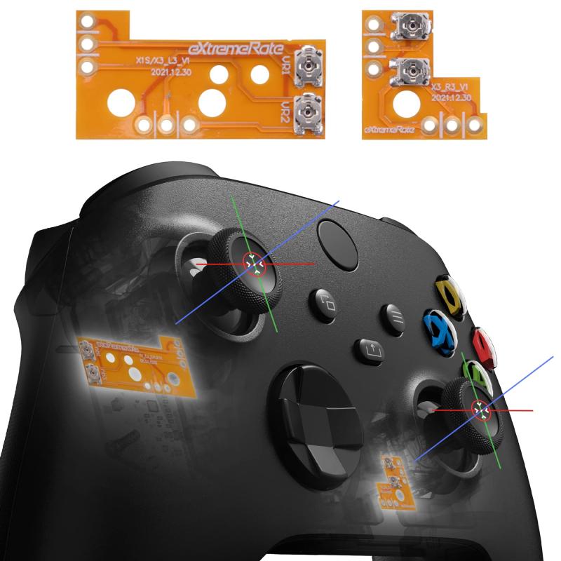 eXtremeRate Drifix Xbox Series X &amp; Sコントローラー (モデル1914)に対応用サムスティックドリフトフィックスリペアキット、Xbox Core&amp;Xbox One Eliteワイヤレスコントローラーに向け