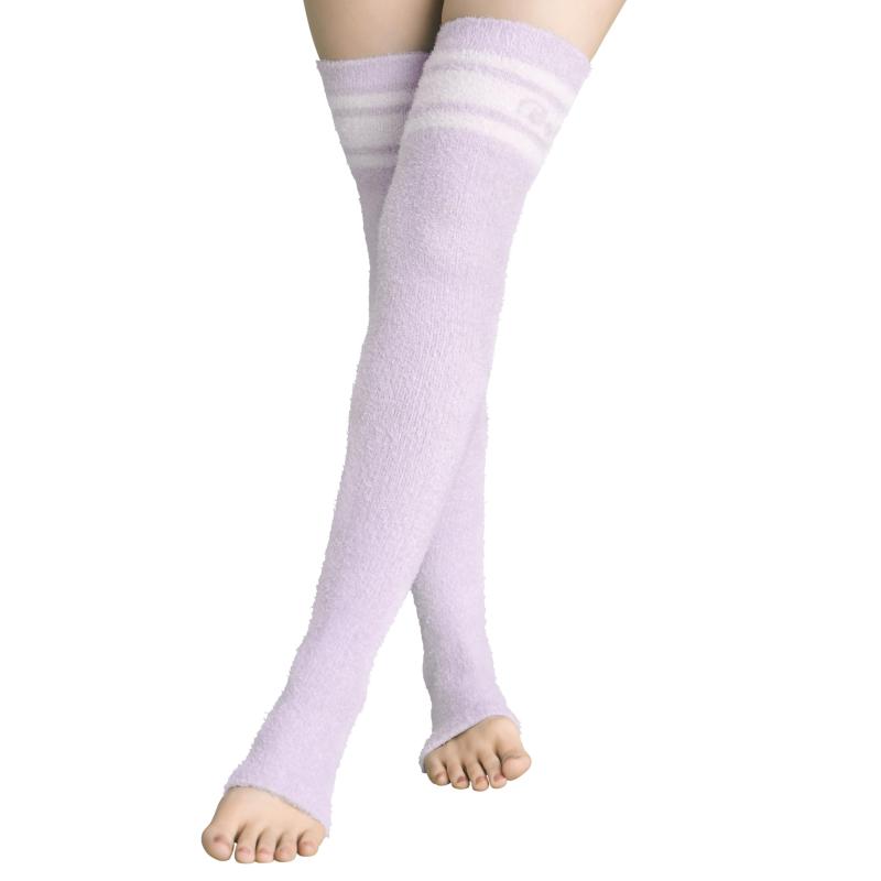 もこもこ着圧ナイトオーバーニーソックス Ballelite ラベンダー M