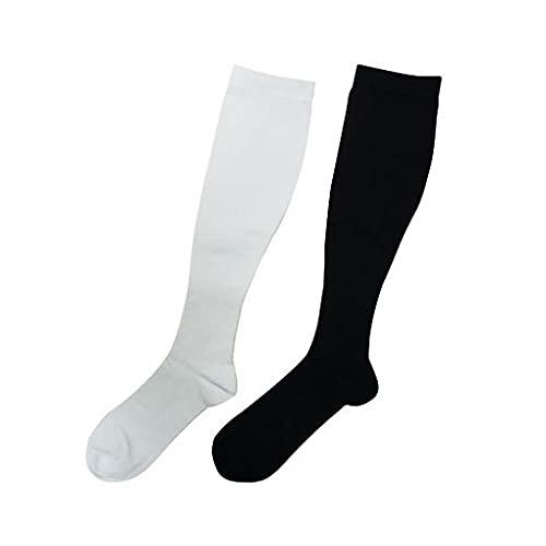 イイダ靴下 フットケア着圧ハイソックス 紳士用 ホワイト