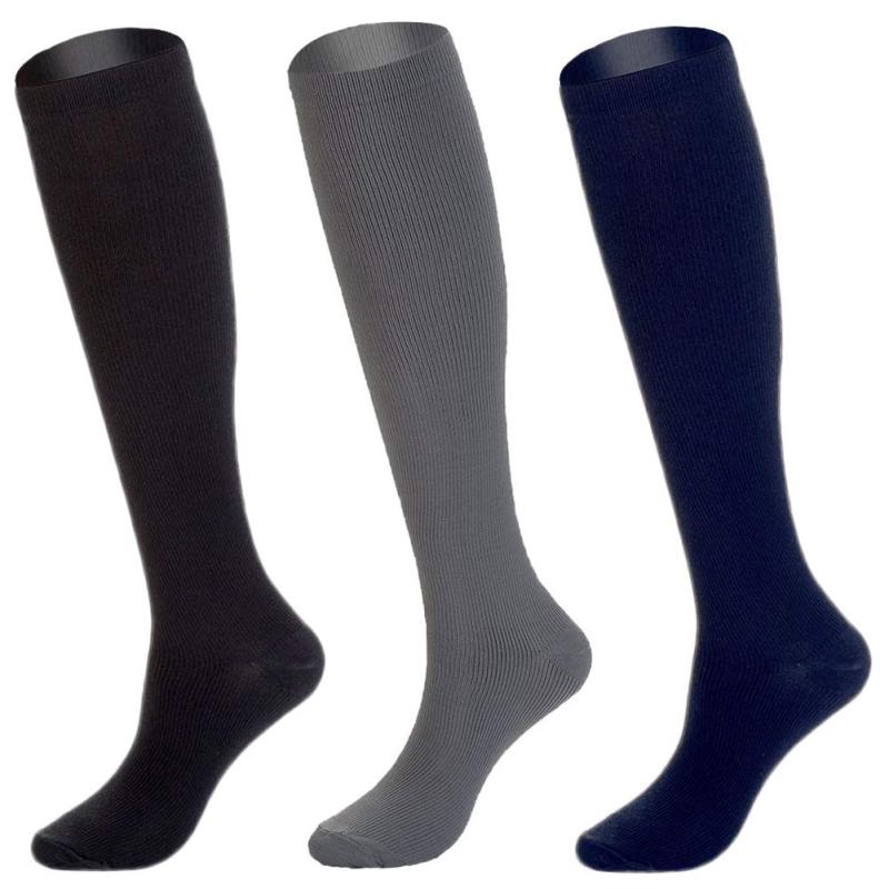 [NANOOER] 強靭補強靴下 [ 3組 ] ハイソックス 着圧ソックス スポーツ用 コンプレッション ストッキング サイクリング ランニング 弾性ソックス スポーツ ソックスメンズレディース