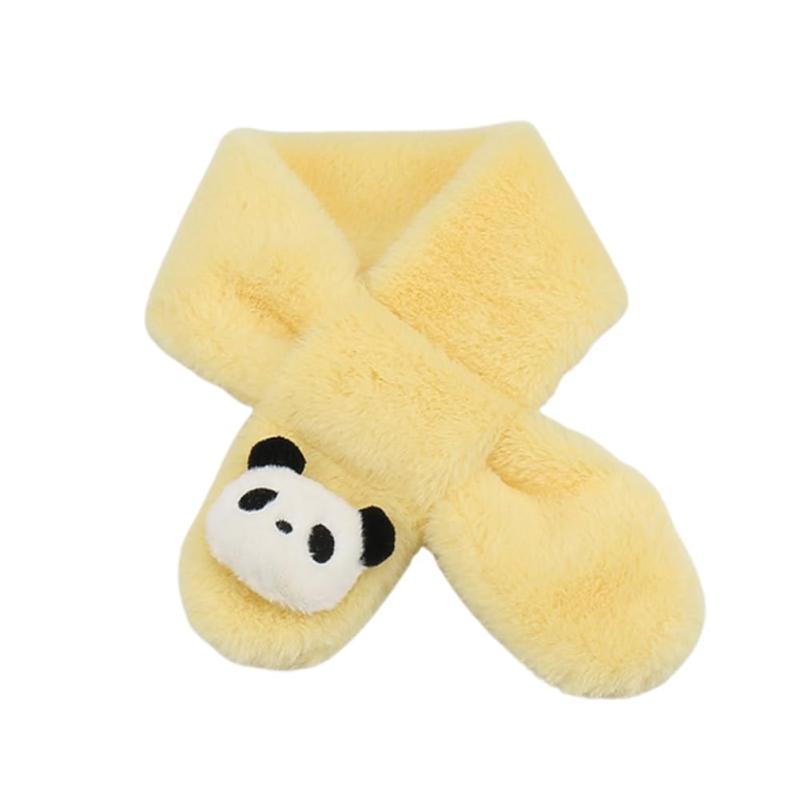 [Pangdabei] キッズ マフラー 子供 女の子 男の子 おしゃれ かわいいパンダファーマフラー ティペット あったかい かわいい ふわふわ 通園 通学 ギフト 誕生日 プレゼント アウトドア スキー 全【サイズ】長さ：約74-75c...