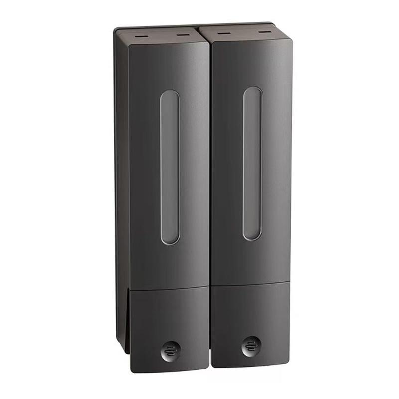 壁掛けプッシュ式ソープディスペンサー シャンプー・シャワーローションディスペンサー 大容量詰め替えボトル おしゃれ 簡単取り付け 洗面所・浴室・キッチン・レストラン対応 [並行輸