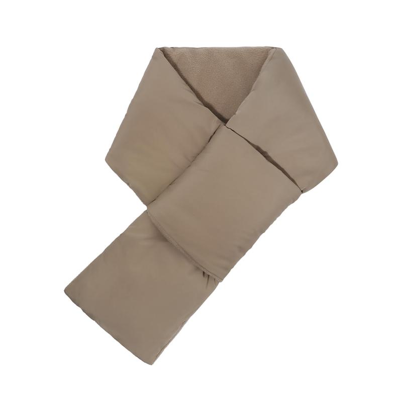 [Croogo] ダウン風マフラー メンズ 防寒 暖かい 軽量 ネックウォーマー 無地 シンプル メンズ レディース 男女兼用 秋冬 ポケッタブル マフラー おしゃれ 防水 フリース