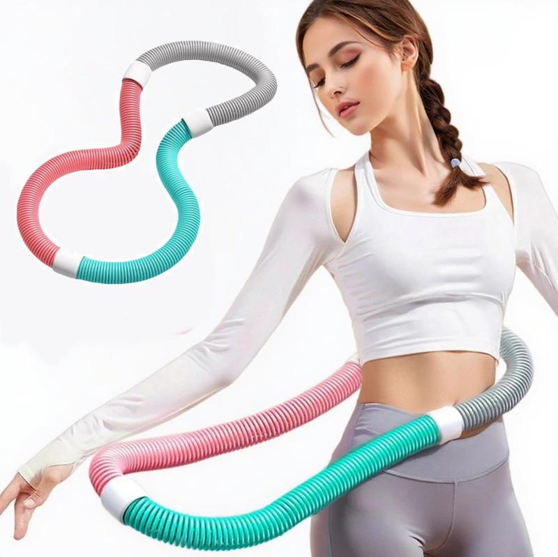 Rakuten - フラフープ ダイエット用 ソフトフラフープ 多機能 折り畳み式 0.9~1.3kg お腹周りダイエット器具 静音 詰め物なし PVC 洗え 男女兼用 室内外