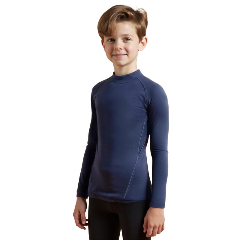 [SCHEKNTS] スポーツインナー キッズ 長袖 ハイネック ボーイズコンプレッショントップス アンダーシャツ サッカーウェア 子供用