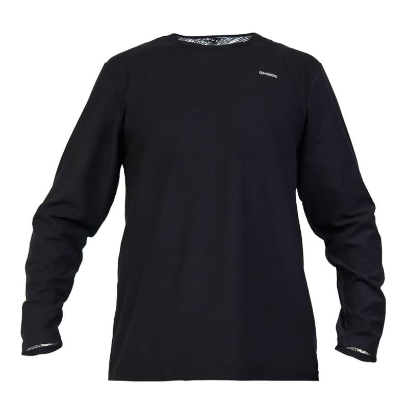 [GMOOD] アンダーシャツ 強力発汗 ジム&トレーニング ウェア 発汗インナー アルミ蒸着プリント メンズ レディース 長袖 クルーネックタイプ ロングTシャツ