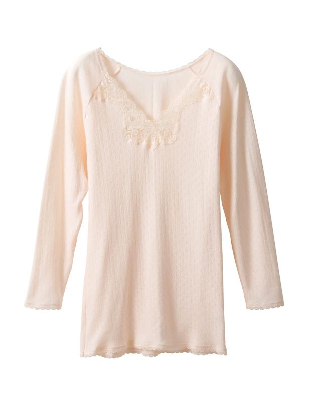 [アングル] アンダーシャツ8分袖レディース