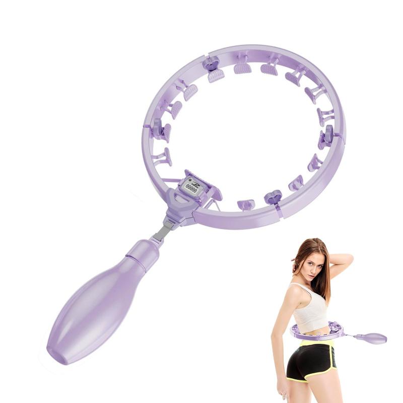 aninako フラフープダイエット用 スマートフラフープ ダイエット フラフープ カウントセンサー付き サイズ調整可能 フィットネスフープ 組み立てが簡単です 組み立てが簡単です