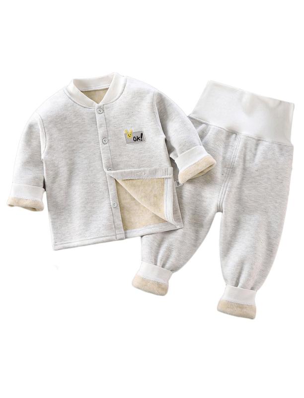 [Maeau] ベビー服 パジャマ 上下セット 新生児 長袖 腹巻きパンツ ロング 前開き 女の子 男の子 レギンス ズボン 赤ちゃん 寝巻き かわいい 厚手 柔らかい 幼児 インナー 春 秋 冬 暖かい柔らかい素材で、暖かい肌触りが嬉しい...