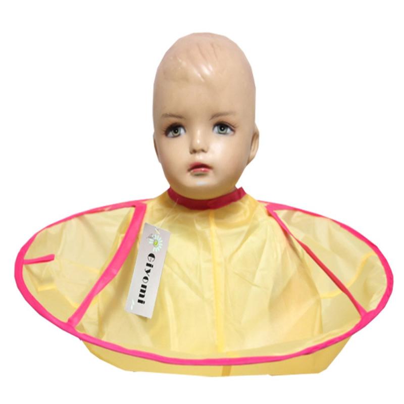 Giyomi 散髪マント ベビー用散髪マント 子供用散髪マント 子供用ヘアカット ケープ 折り畳み式 4色