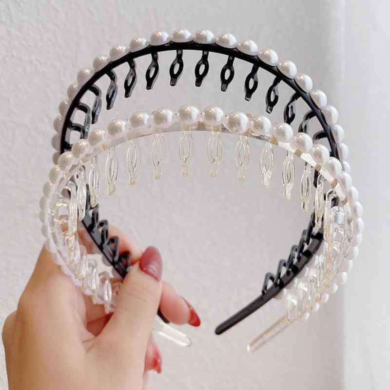 EZ PEACH カチューシャ シンプル パール デイリー ヘアアクセサリー カチューシャ パールカチューシャ 可愛い 前髪 髪留め 髪飾り 結婚式 発表会 入学式