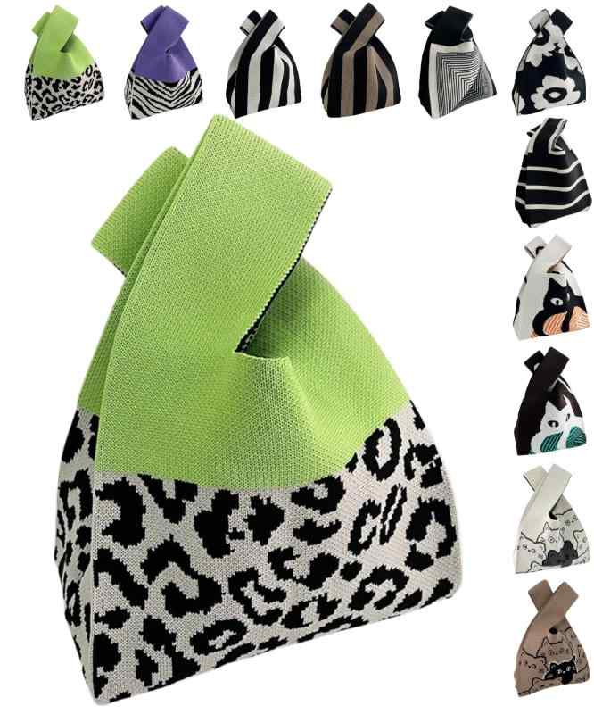 [グリーンパキラ] ニット トートバッグ レディース 小さめ ニットバッグ ミニバッグ 手提げ 小さい ミニバック かばん 鞄 さぶばっく おしゃれ 軽量 かわいい プレゼント デイリー カジュア