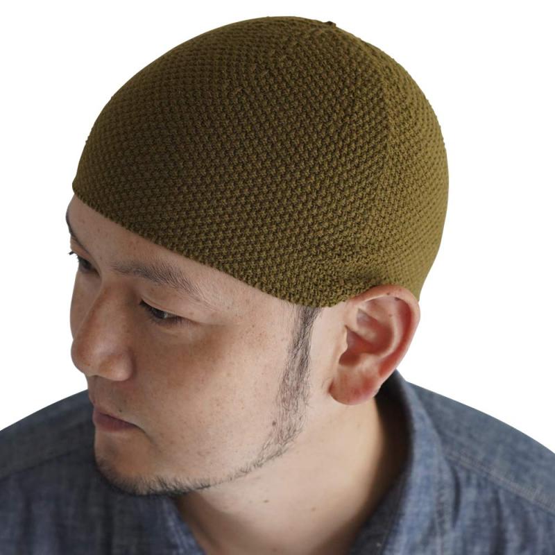 [ナコタ] プレミアムコットン シームレス イスラムワッチ イスラム帽 帽子 ビーニー ショート ニット帽 メンズ 大きいサイズ 透けない ..