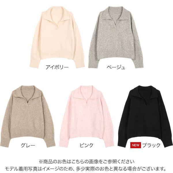 [神戸レタス] スキッパー ニット セーター レディース 秋 冬 秋冬 秋服 冬服 プル...