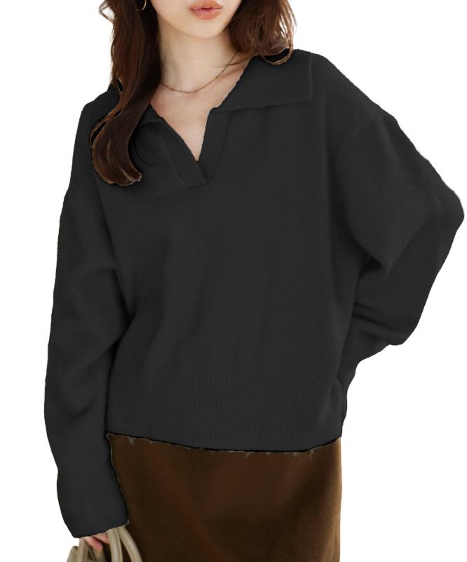 [神戸レタス] スキッパー ニット セーター レディース 秋 冬 秋冬 秋服 冬服 プル...