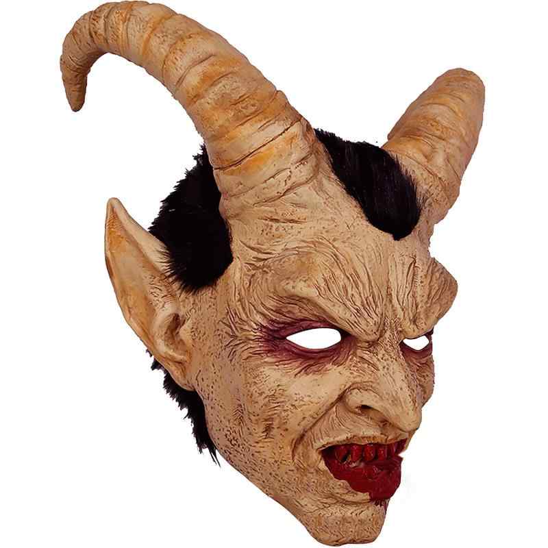 [EnergyPower] ハロウィン・パーティー用 ホラーマスク 悪魔 ルシファー 業務用 超リアルフルフェイスマスク デーモン 鬼 サタン ドッキリ いたずら お面 仮面 かぶりもの cosplay 変身 変装 Halloweこれは怖いハロウィンやパーティ、イベントにうってつけの超リアルな悪魔のマスクです。専門の特殊メイクアーティストが細部まで造形、彩色し作り込まれた超立体成形のクオリティはそこら辺のマスクとは一味違います。頭部全体をカバーするリアルなフルフェイスマスクは本物感バツグン。激しい動きでもマスクが脱げません。ハロウィンやクリスマス等、様々なイベントやサプライズパーティに最適です。 相手がびっくりする事間違いなしただし本当に怖いので驚かせすぎないようご注意ください。マスクの素材は環境、身体に優しい天然ゴムを使用しています。