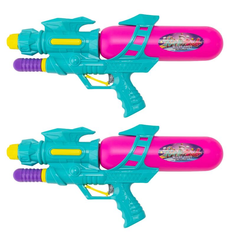 オンダ(Onda) 玩具 水鉄砲 ブレイドショット 2個セット 飛距離 約5m 大容量 580CC プール 海 外遊び 2P グリーン×ピンクビビットカラーがかっこいい加圧式の水鉄砲(2個セット)十分なタンク容量と飛距離で水遊びを楽しめます...