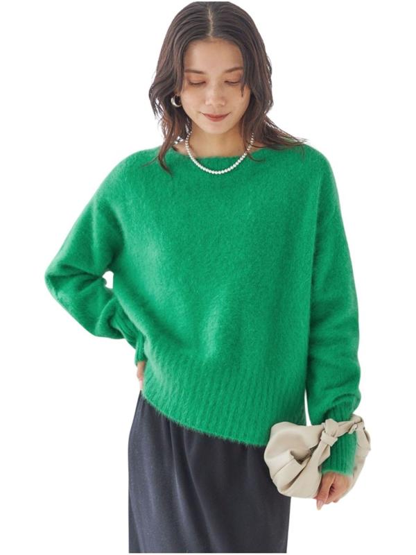 [シップス フォー ウィメン] SHIPS for women ニット WEB先行 一部WEB 手洗い可能 フォックス クルーネック ニット プルオーバー レディース 316070009