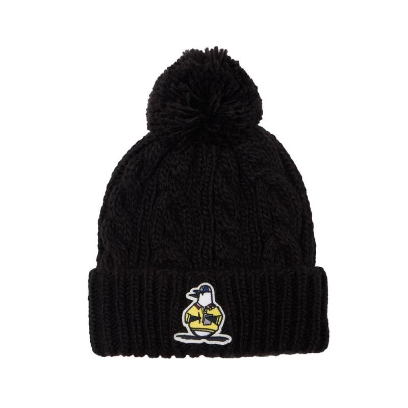 [マンシングウェア] ニットワッチニット帽 梵天付き ペンギン キャラクター ゴルフ MG5FCP42Lレディース