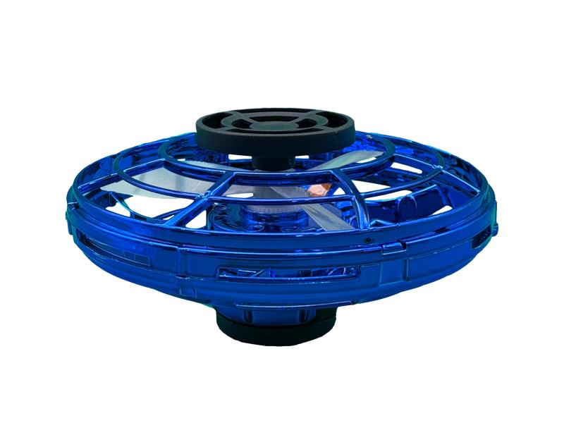 TKSK フライングスピニングUFO(青) ブーメラン ハンドスピナー 独楽 充電池使用 6歳から TK-161