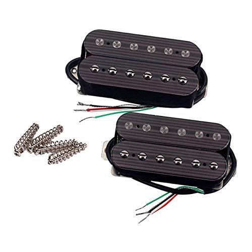 ダブルエレキギターピックアップ6弦ギターピックアップダブルコイルピックアップ2ピースエレクトリックギターピックアップ