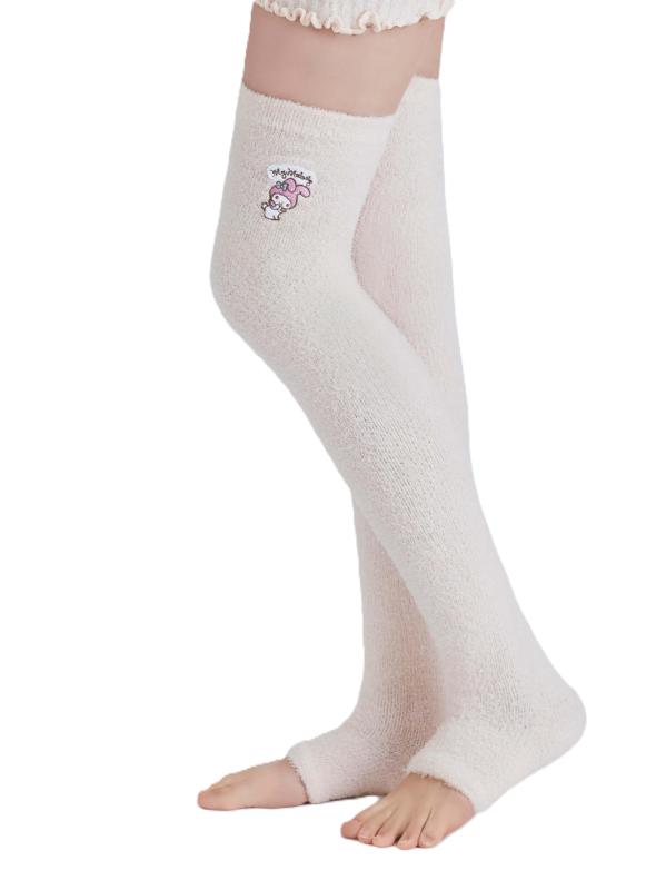 Ballelite(バレリット) マイメロディもこもこ着圧ナイトオーバーニーソックスBallelite マイメロディもこもこ着圧ナイトオーバーニーソックスレディース