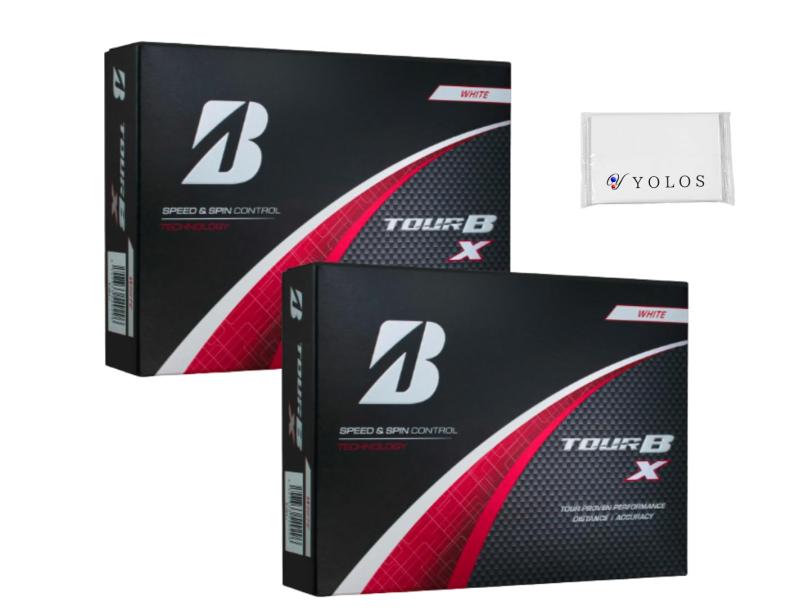 【TOUR B X ホワイト 2ダース(24球入) 】ブリ ヂス トン 2024年モデル ゴルフボール 飛距離 スピン オリジナルティッシュ セット