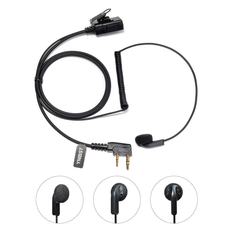 YNIBST ケンウッド/BAOFENG対応 インカムイヤホンマイク オープンエアー型