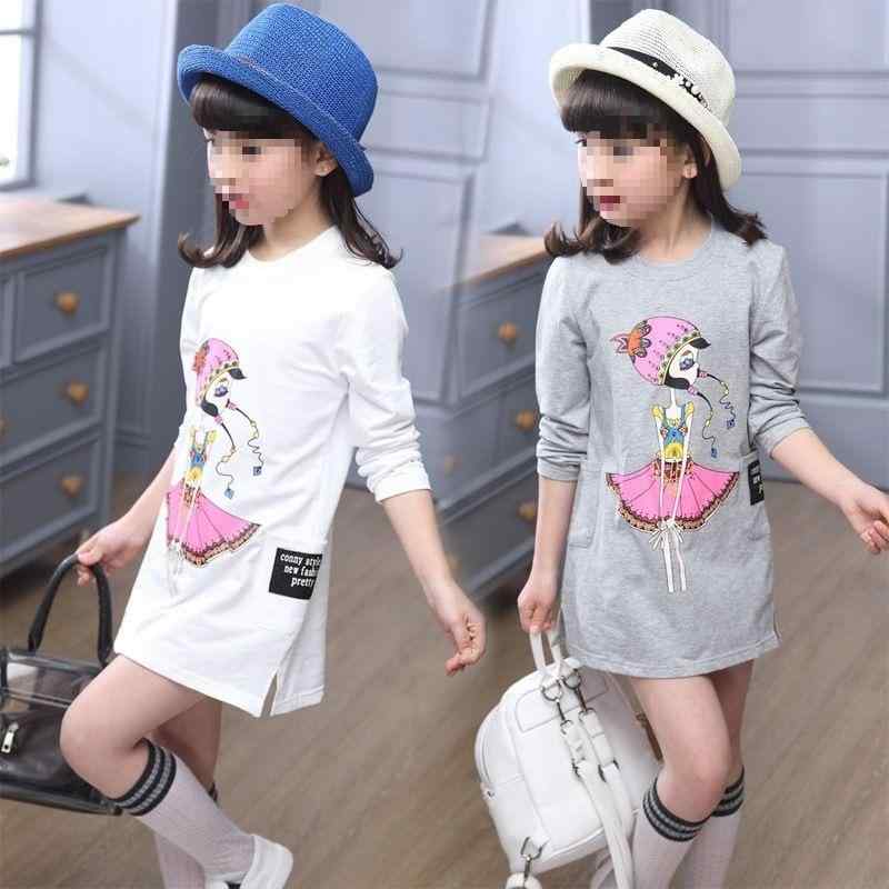 乐天商城 - 女児 長袖Tシャツ 秋物 子供服 韓国風 キッズ トップス カットソー 女の子用 カジュアル 普段使い 綿混 通年着用可能 速乾性 高感度 120cm 130cm 140cm 150cm 160cm