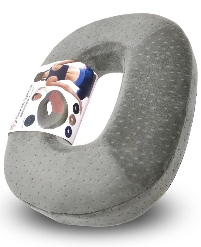 【整骨院の院長推薦】 円座クッション プレミアムメモリーフォーム搭載モデル 痔 腰 産後 姿勢 アシスト 車 前面傾斜仕様 高反発 ドーナツクッション 安全基準クリア
