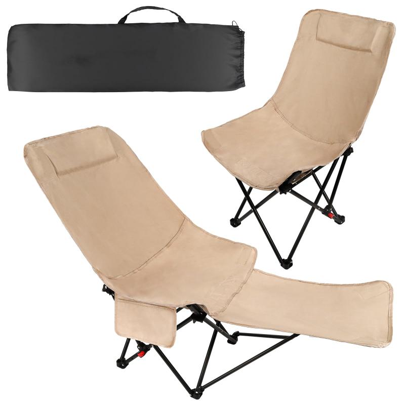 キャンプ椅子 アウトドア チェア 折りたたみ椅子 3way仮眠 3階段調整 【耐荷重150kg】 携帯便利 収納バッグ付き お釣り バーベキュー 登山