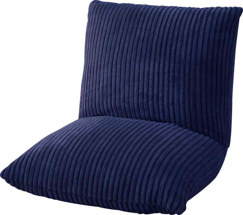 東谷(Azumaya-kk) 座椅子 ネイビー 幅38×奥行38-45×高さ36cm カックンリクライナー RKC-627NV