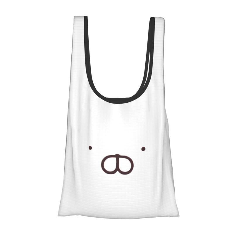 [HTSW] エコバッグ おしゃれ うさまる 折りたたみ 手提げバッグ コンパクト バッグ かわいい トートバッグ 大容量 丈夫 防水