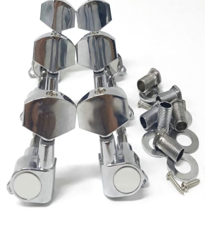 HTharros ギターペグ L3+R3 エレキギター アコースティックギター用 チューナー チューニングペグ ギターのツマミ 交換部品 6個入り