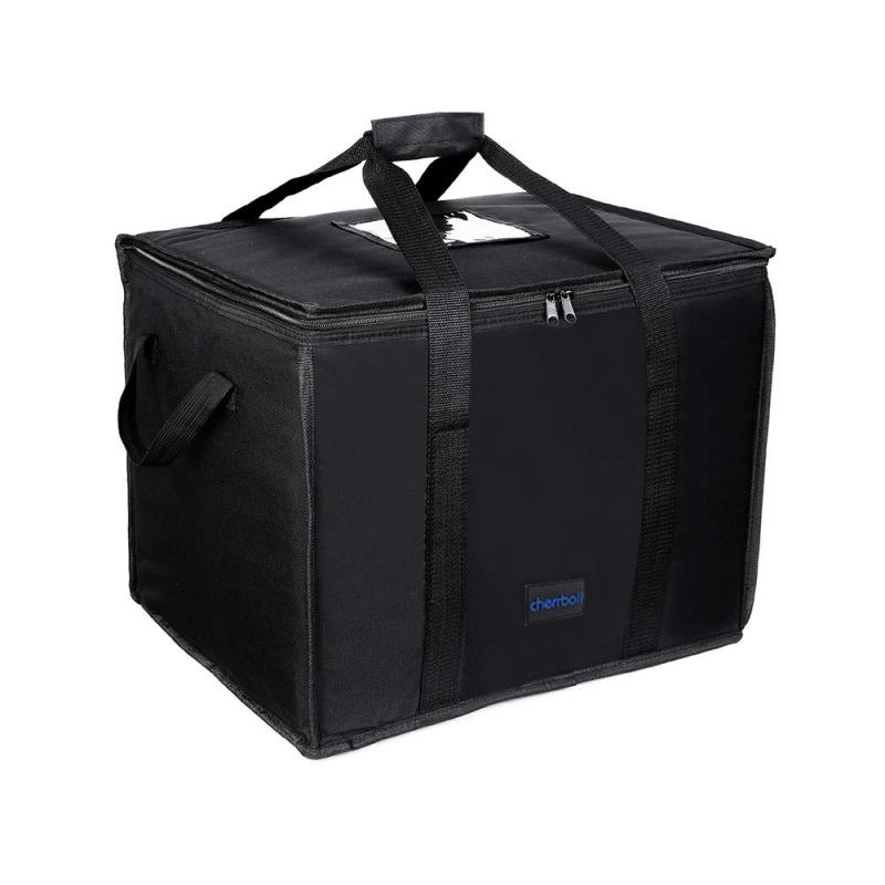 [cherrboll] 保冷保温防水エコバッグ 商用グレードの耐久性のおりたたみ可能 ある食品配達バッグ 出前専用 ピザ